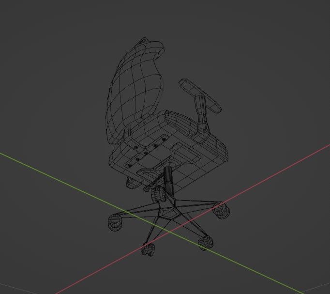 Computer Gaming Chair 3D model_12
