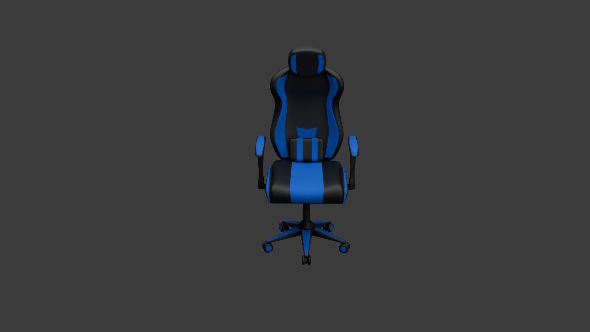 Computer Gaming Chair 3D model_2