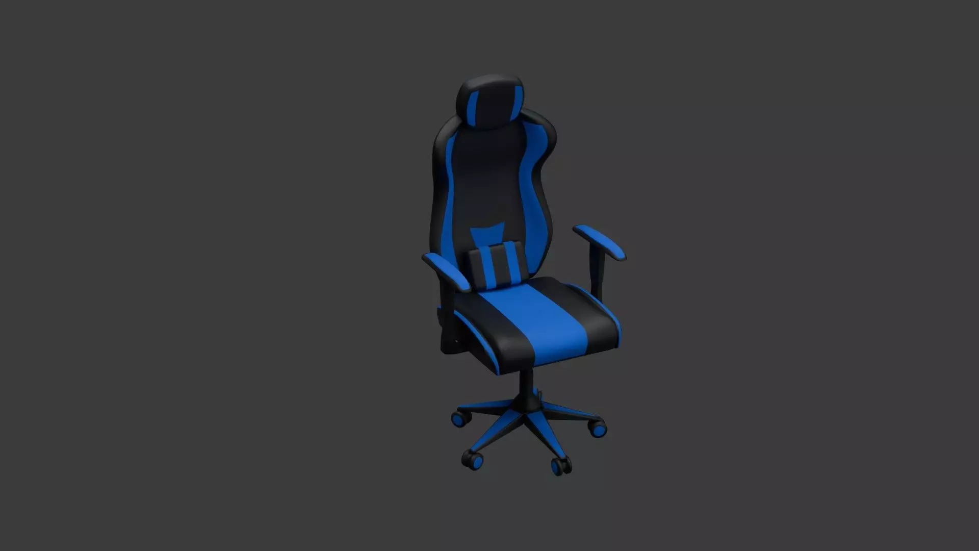 Computer Gaming Chair 3D model_0