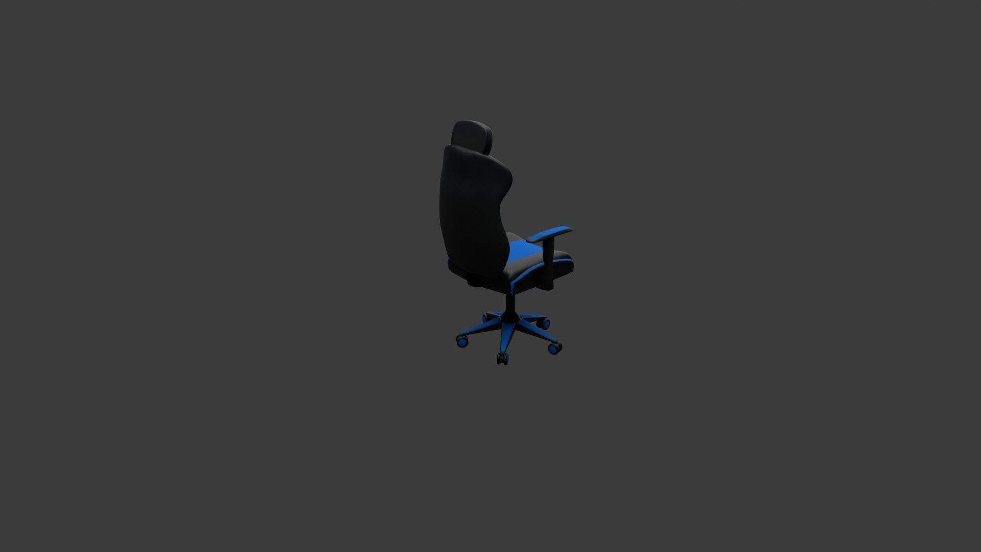 Computer Gaming Chair 3D model_6