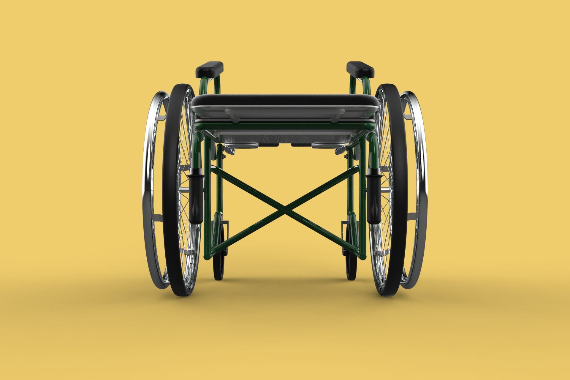 RECLINING RECLINE TILT LYING MANUAL FOLDING WHEELCHAIR MEDICAL 3D model_9