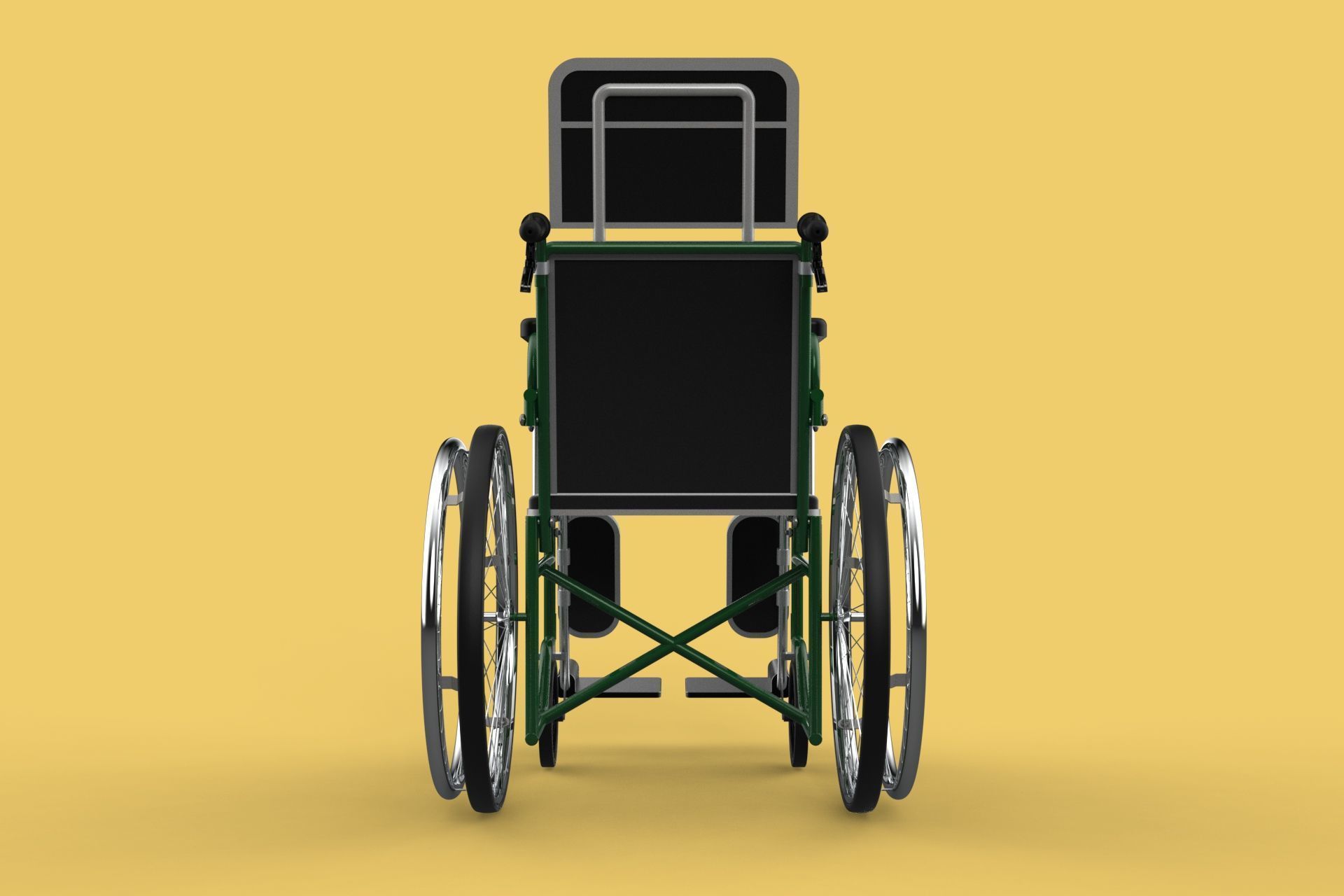 RECLINING RECLINE TILT LYING MANUAL FOLDING WHEELCHAIR MEDICAL 3D model_28