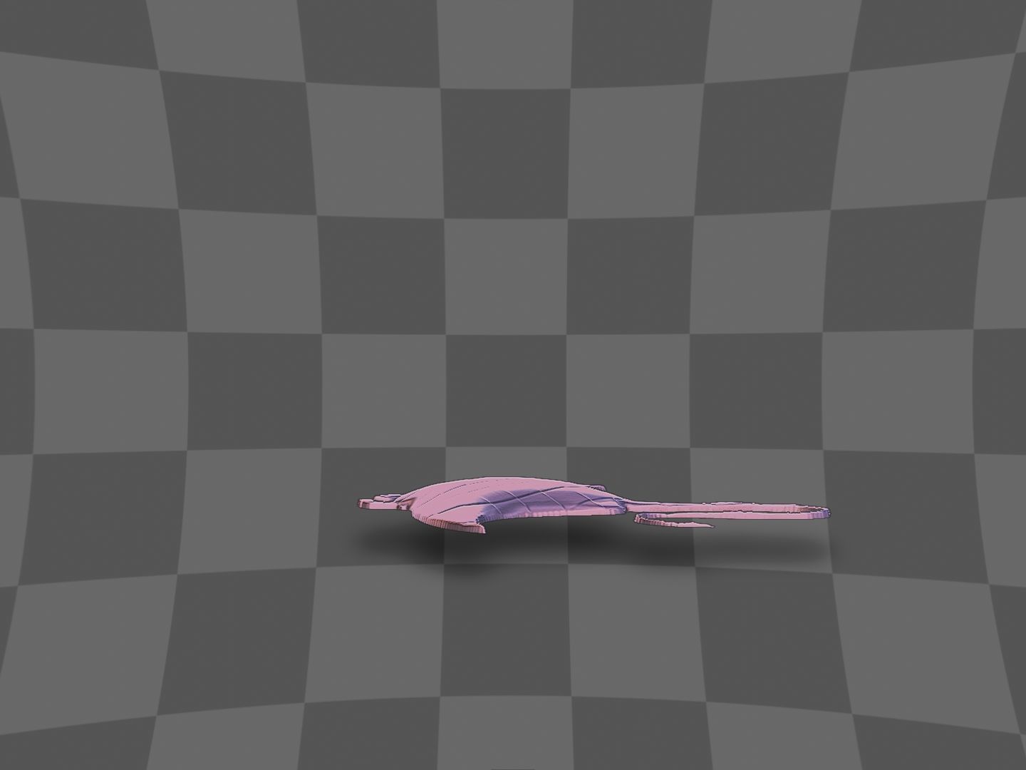 Stingray deco panel  3D print model_11