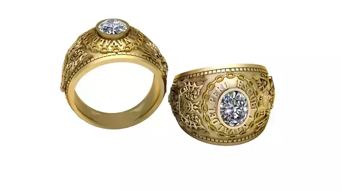 US NAVY RING 3D PRIINTABLE MODEL 