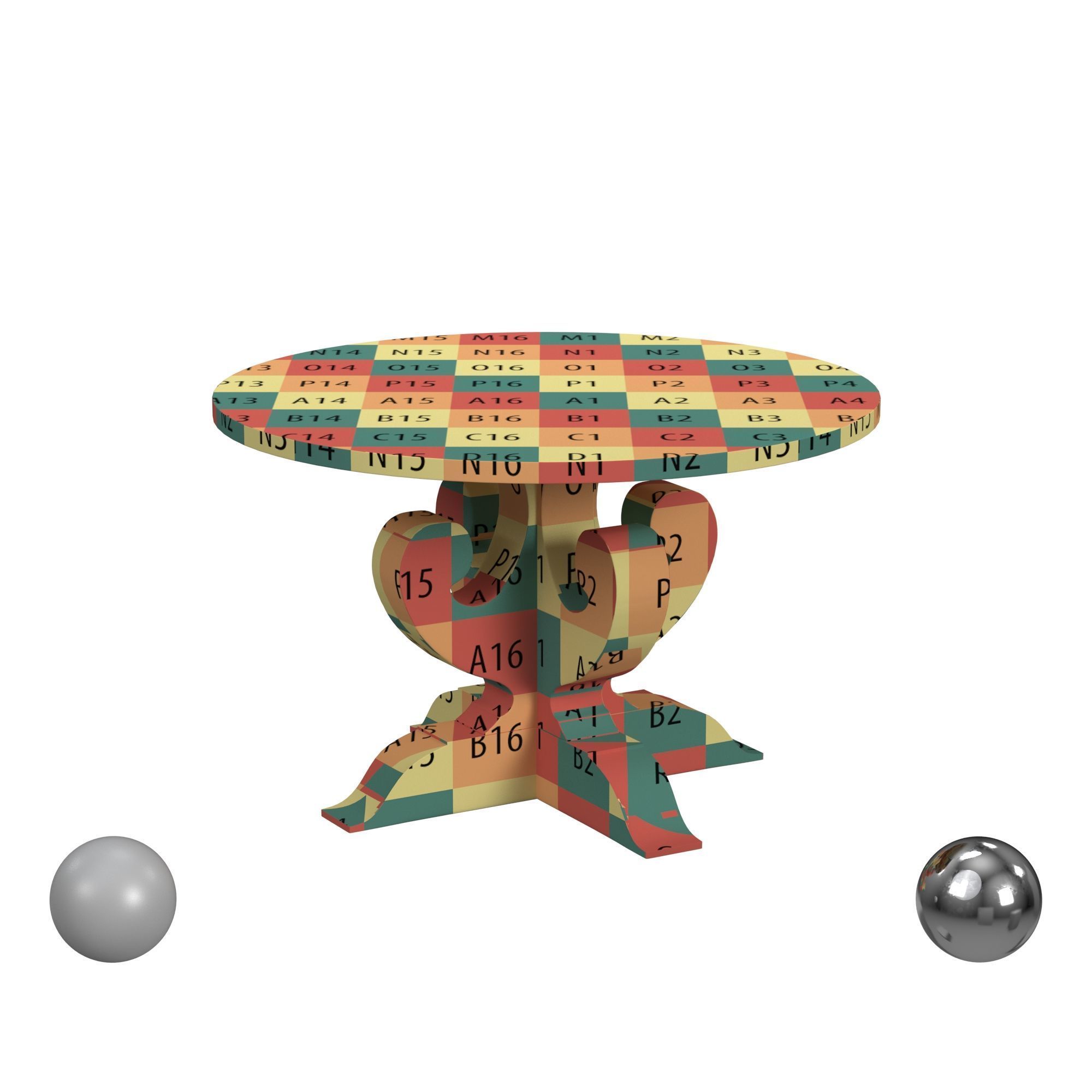 Birch Lane Levingston Round Dining Table Reviews Wayfair  3D model_2