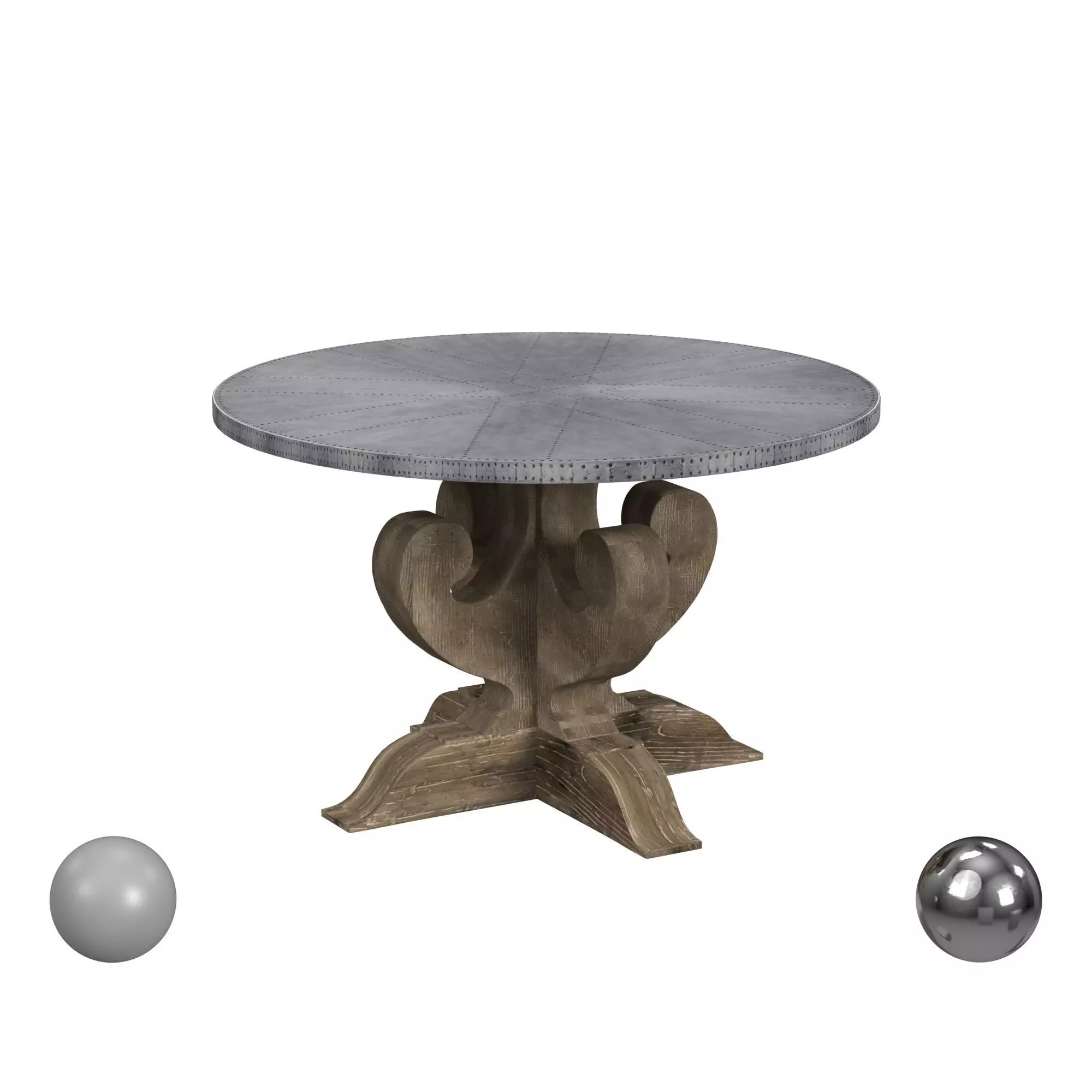 Birch Lane Levingston Round Dining Table Reviews Wayfair  3D model_0