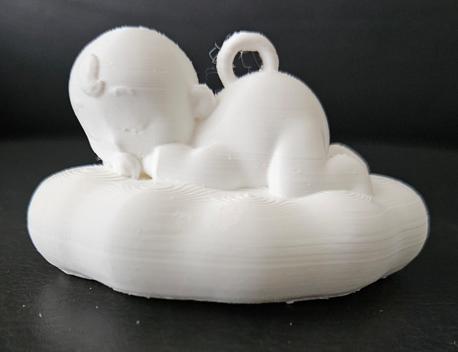 baby Sleeping on Cloud 3D print model_9