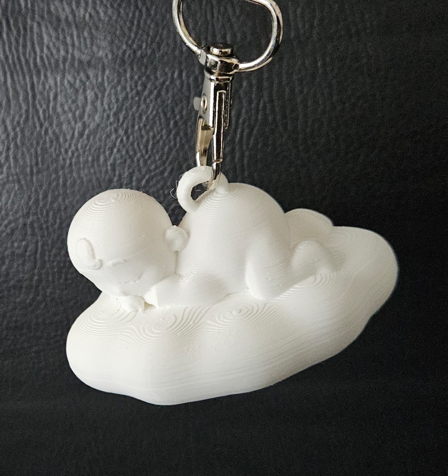 baby Sleeping on Cloud 3D print model_16