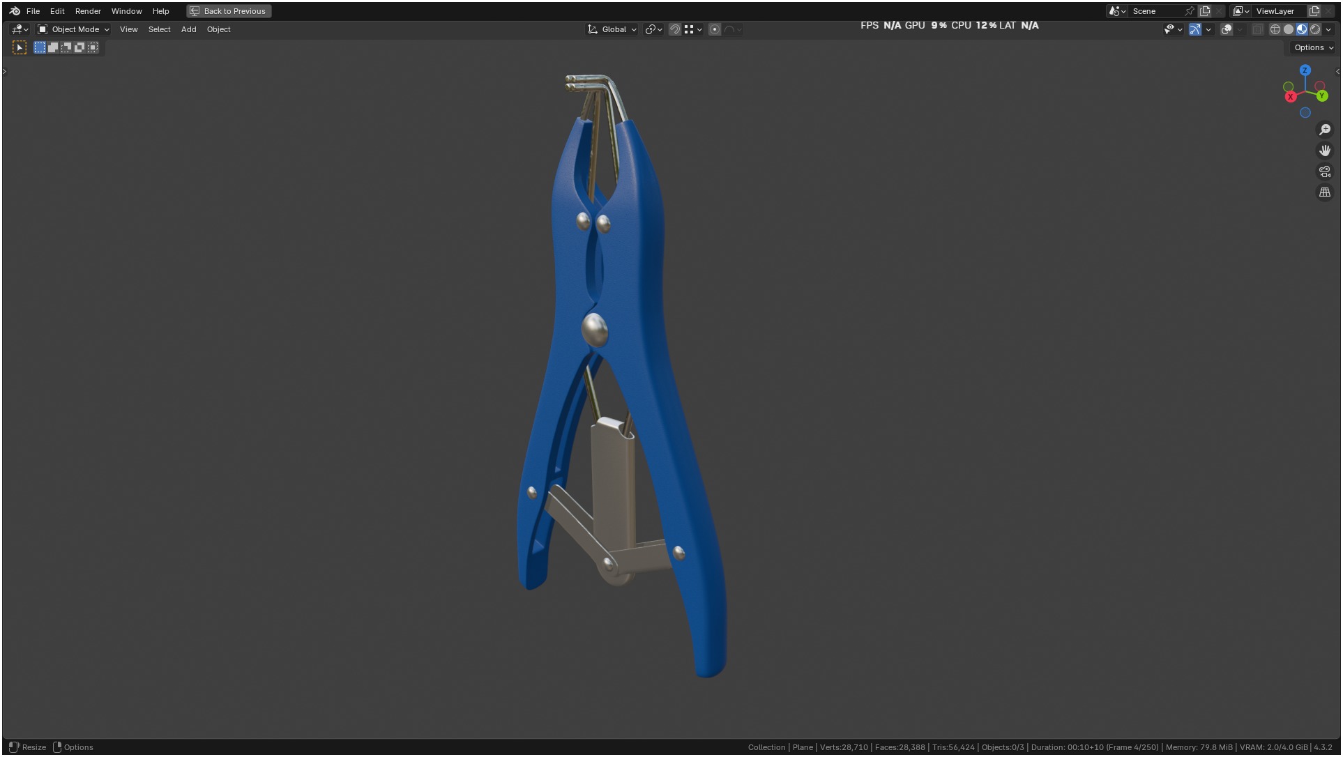 Puppy Tail Banding Elastrator 3D model_75