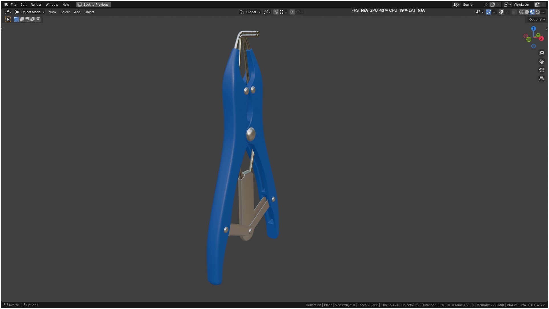 Puppy Tail Banding Elastrator 3D model_77