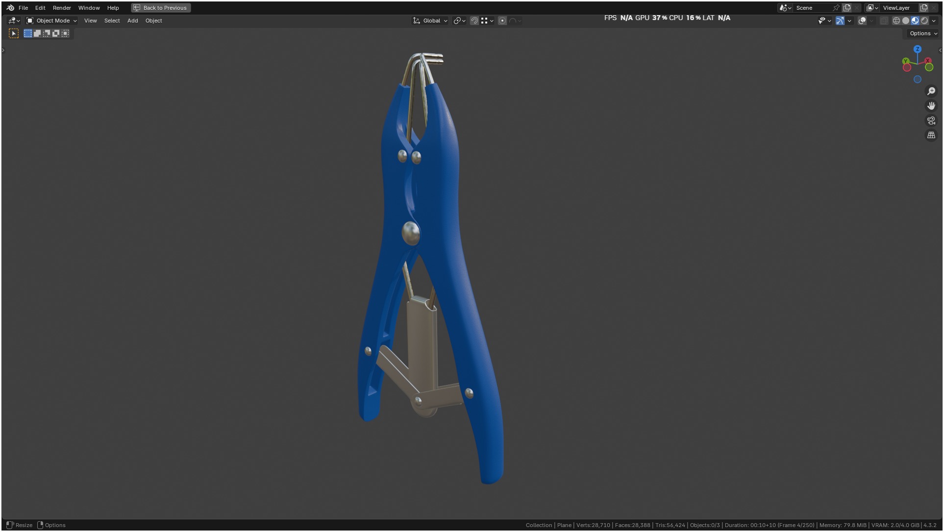 Puppy Tail Banding Elastrator 3D model_59