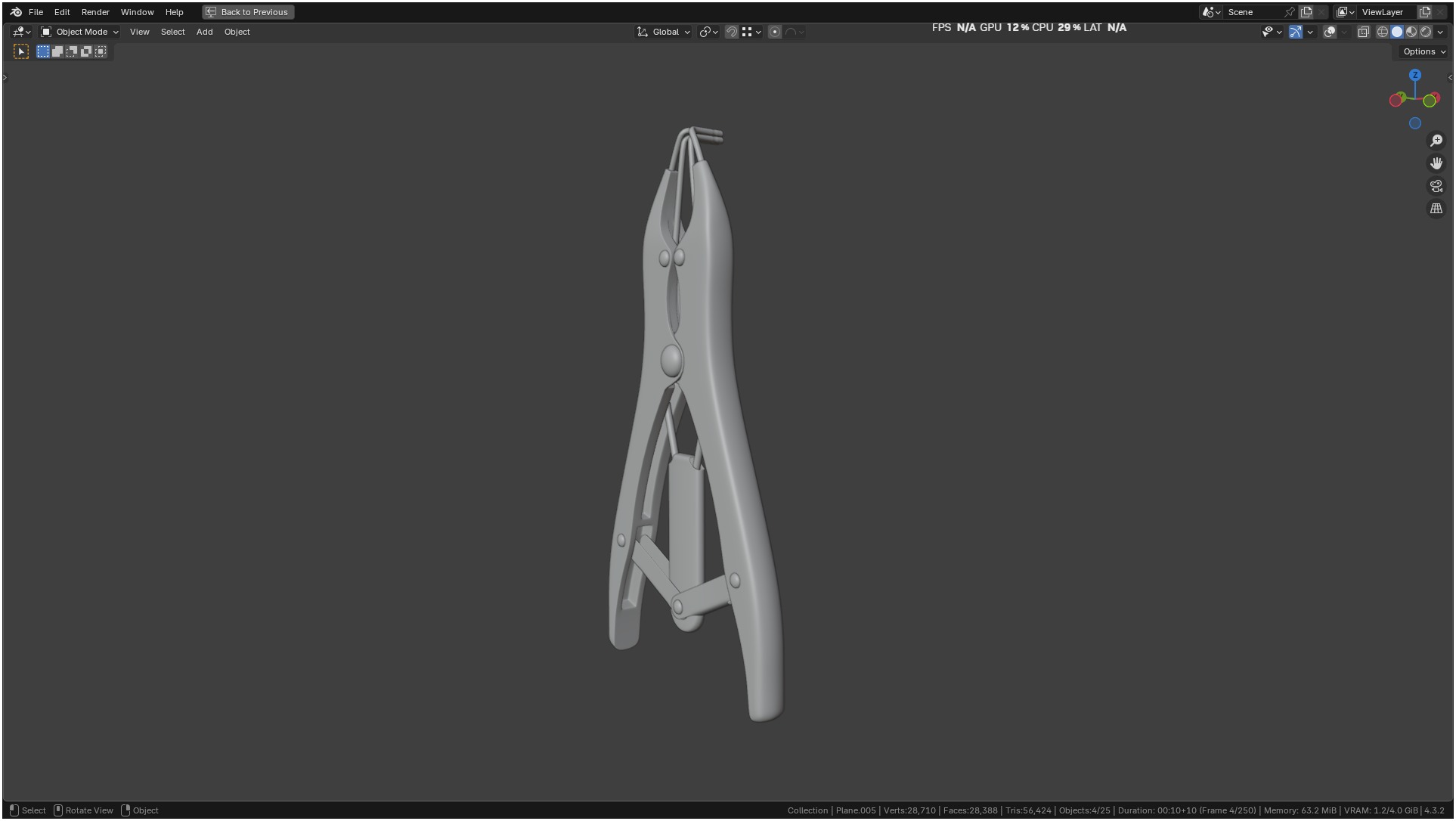 Puppy Tail Banding Elastrator 3D model_46