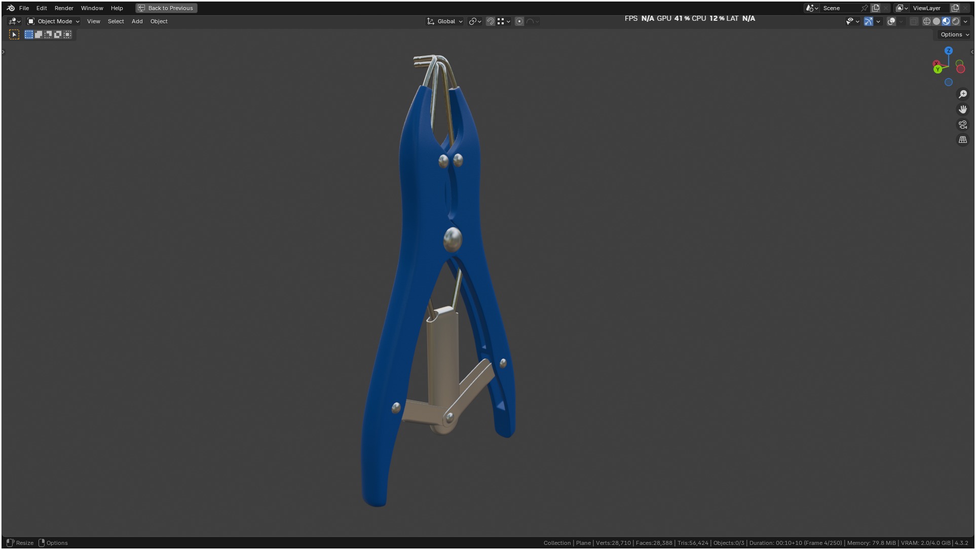 Puppy Tail Banding Elastrator 3D model_76