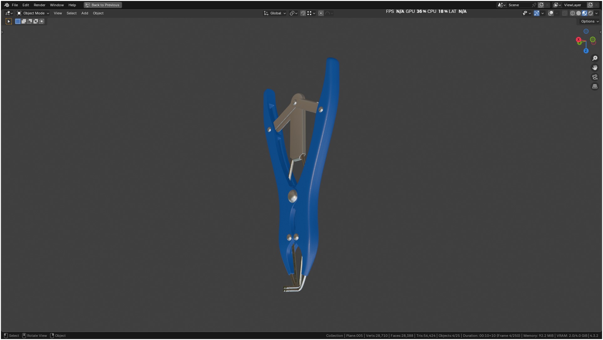 Puppy Tail Banding Elastrator 3D model_34