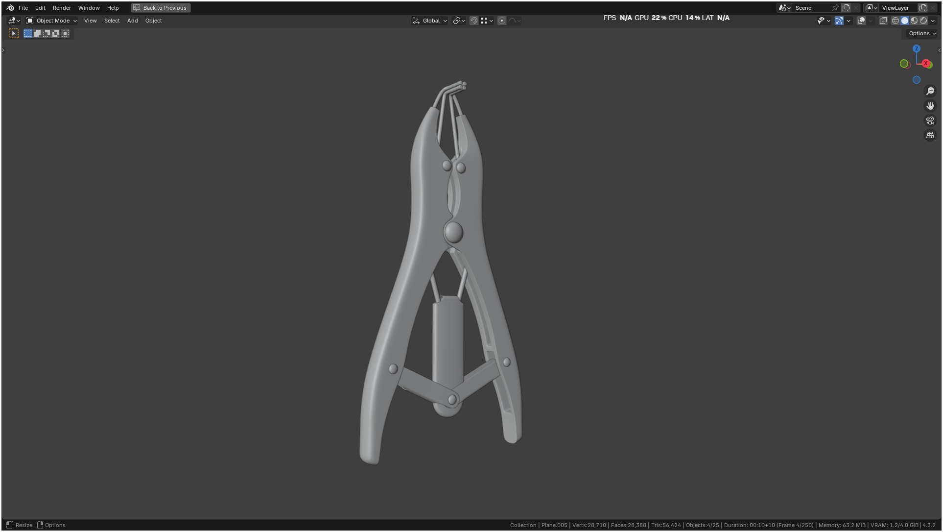 Puppy Tail Banding Elastrator 3D model_50