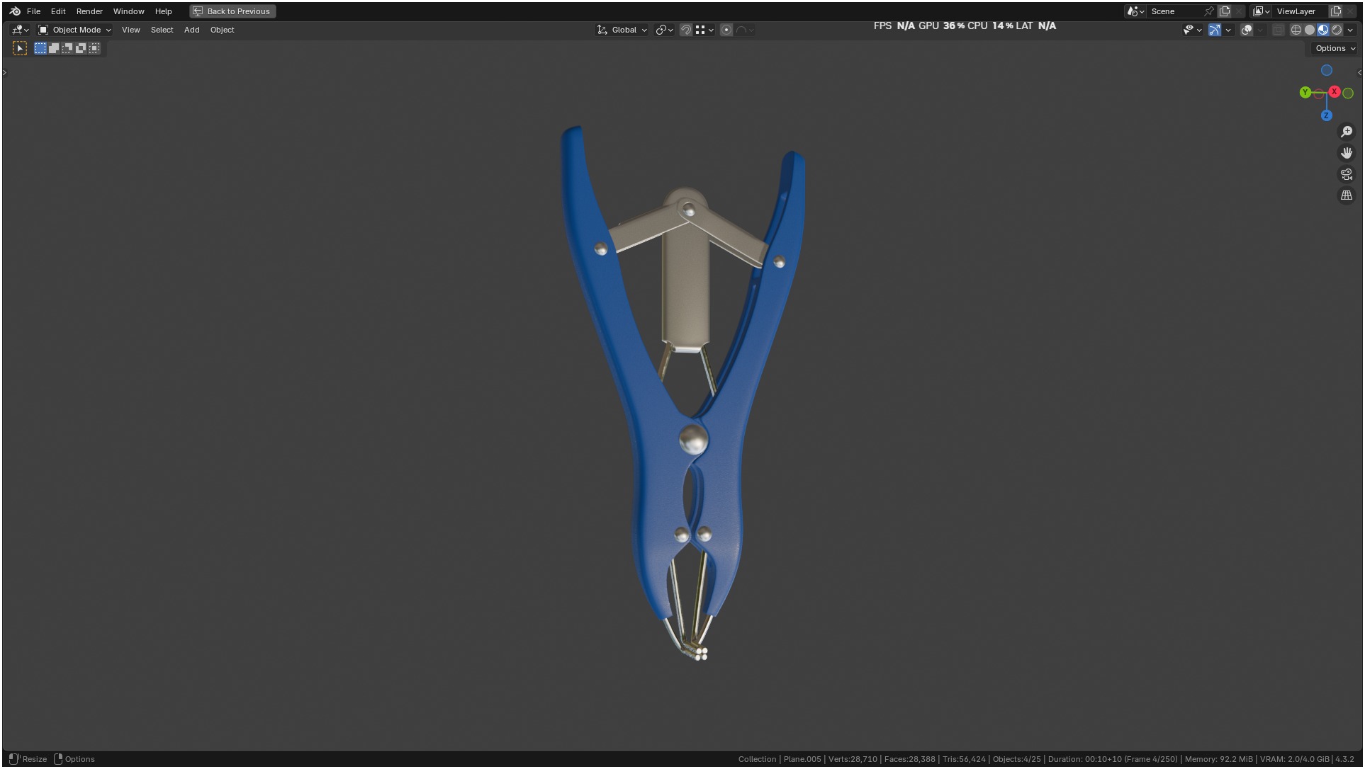 Puppy Tail Banding Elastrator 3D model_38