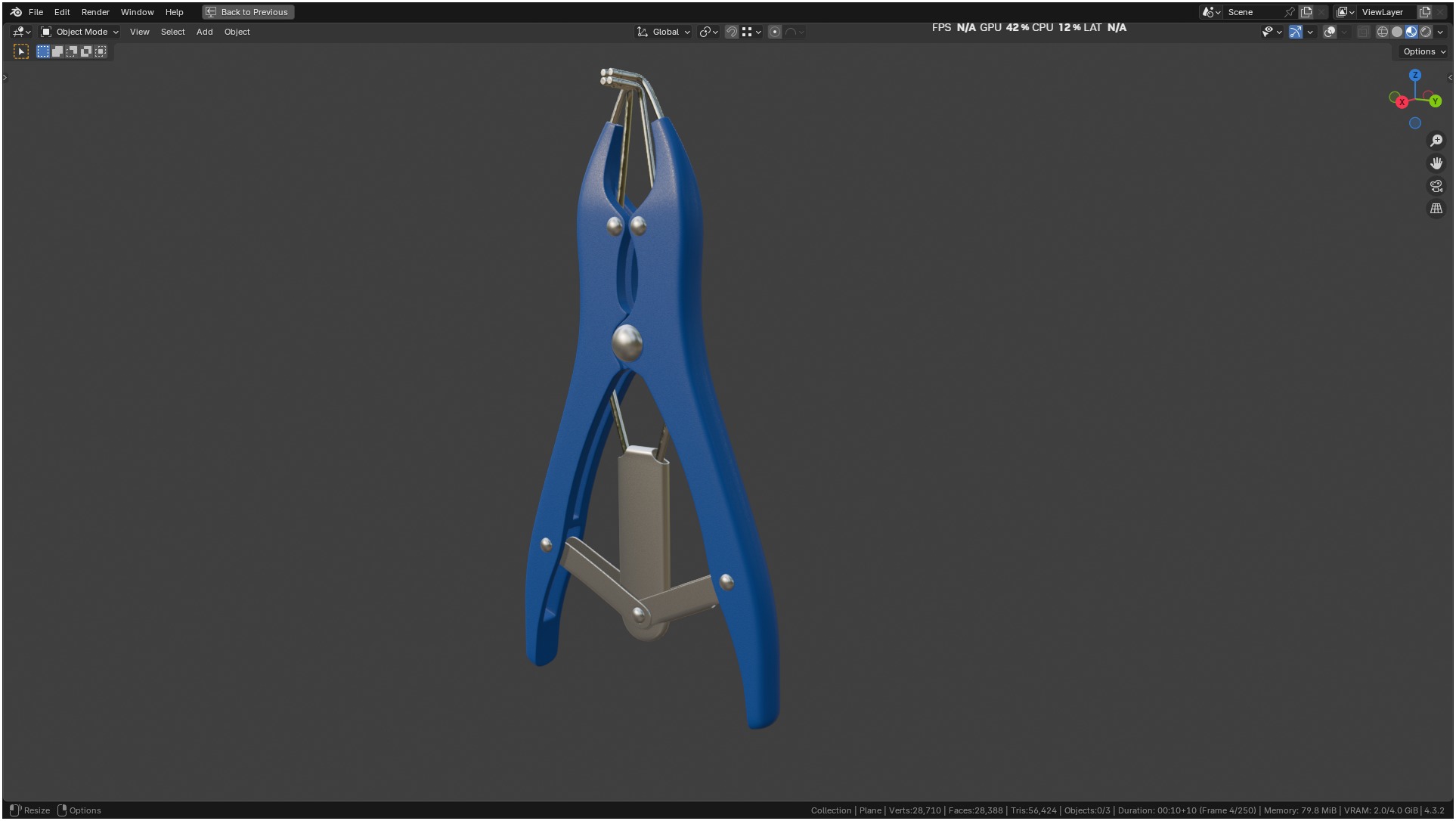 Puppy Tail Banding Elastrator 3D model_5