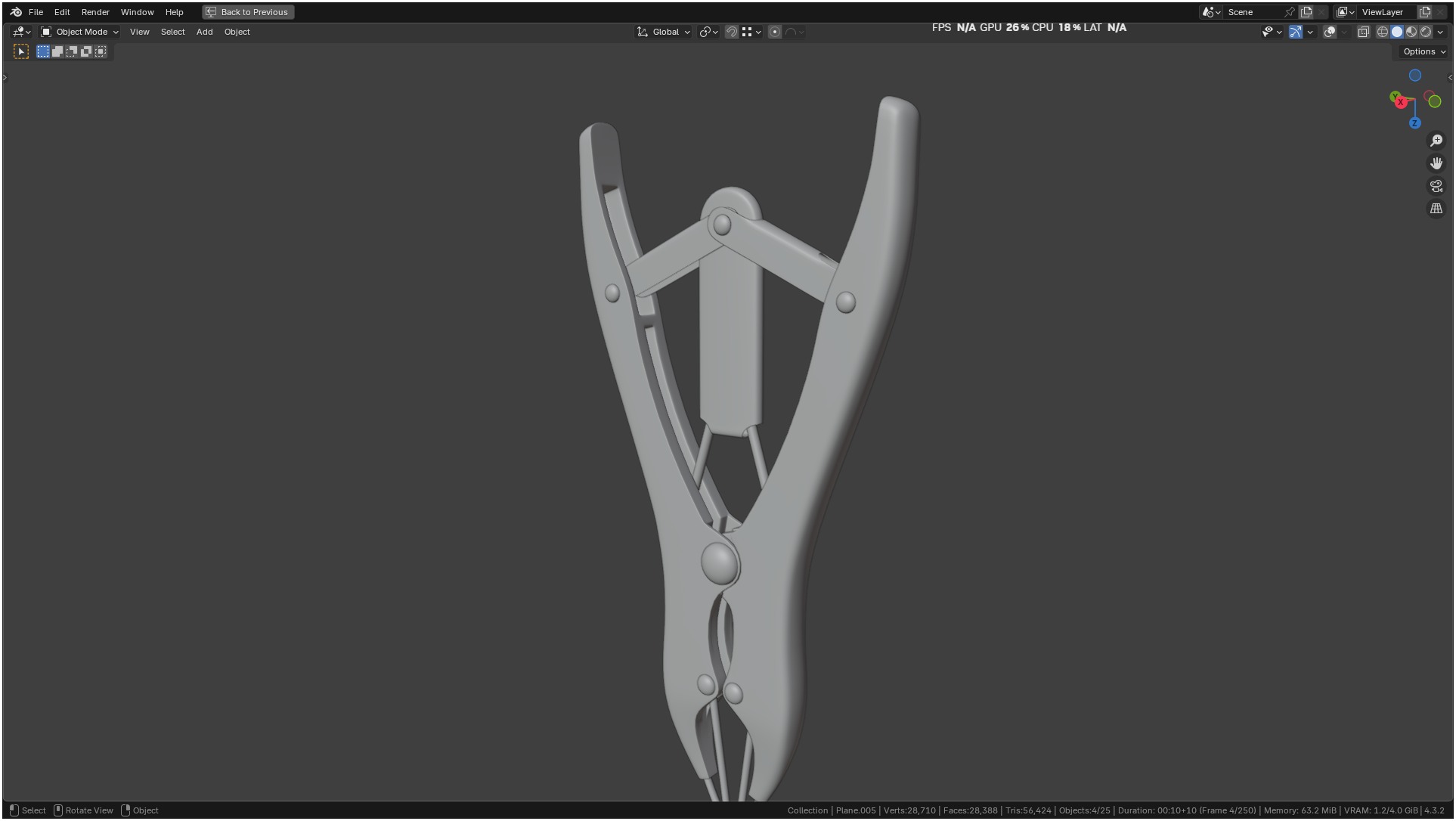 Puppy Tail Banding Elastrator 3D model_55