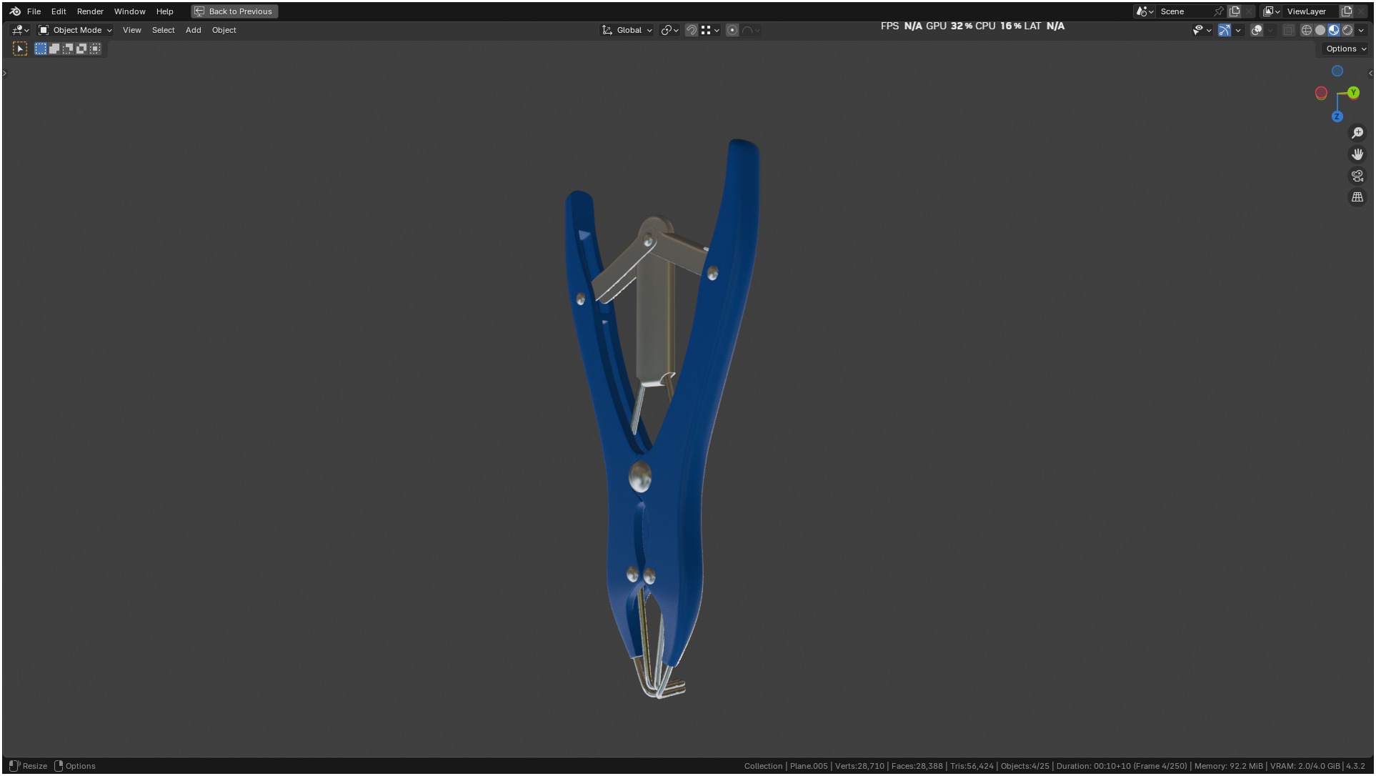 Puppy Tail Banding Elastrator 3D model_62