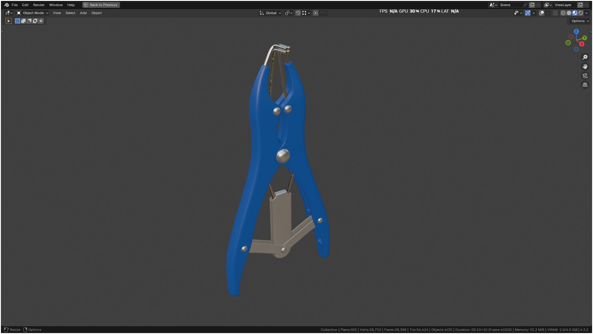 Puppy Tail Banding Elastrator 3D model_35