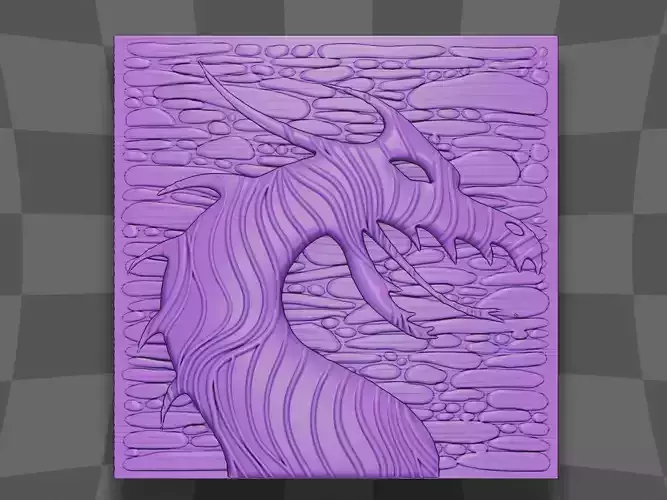 The dragon design for CNC or printing 3D print model