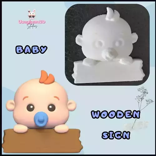 Baby Wooden Sign
