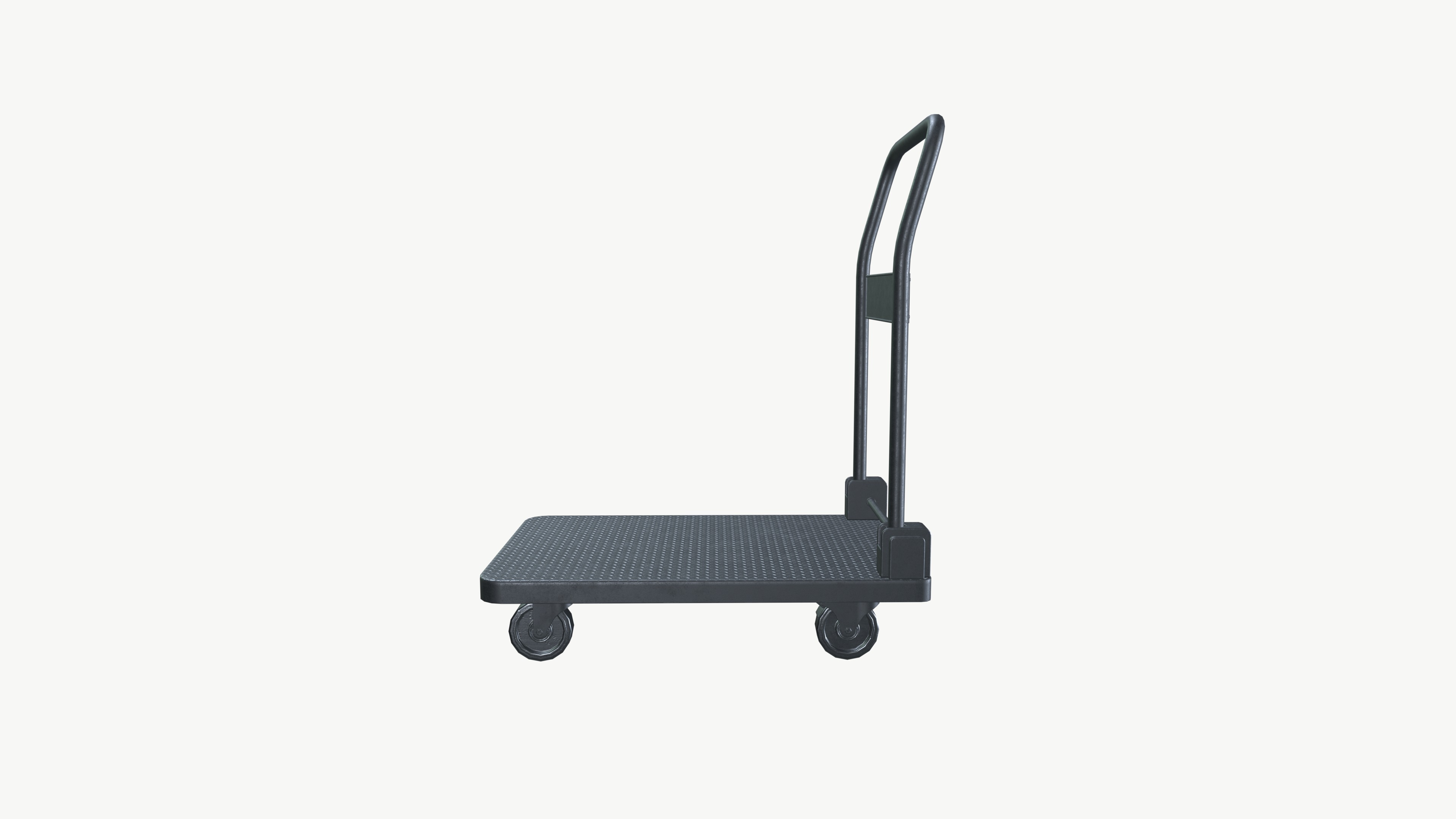 Hand Truck Low-poly 3D model_4