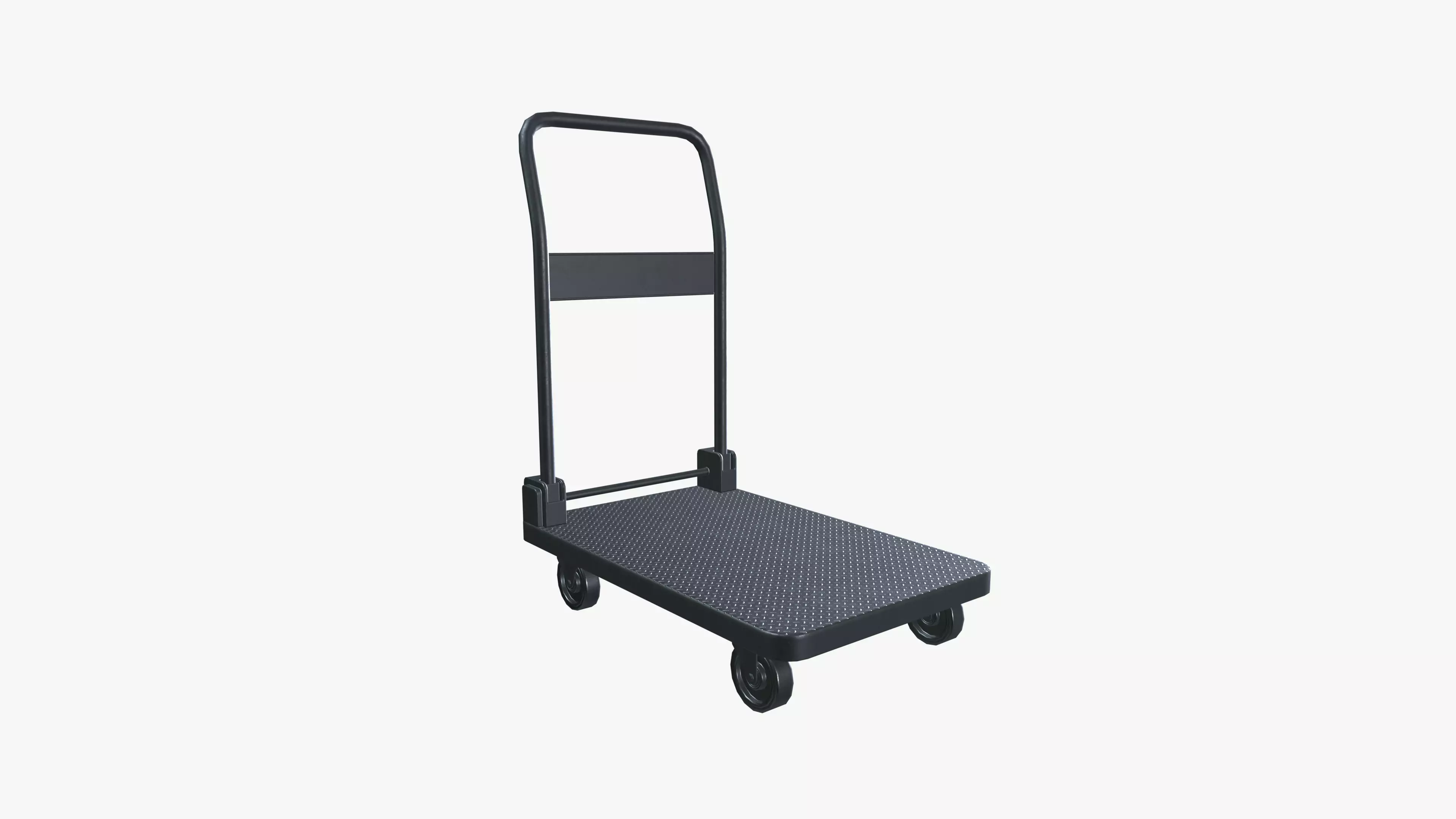 Hand Truck Low-poly 3D model_0
