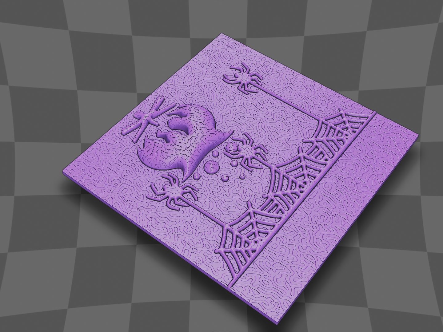 spiders witch for cnc 3D print model_4