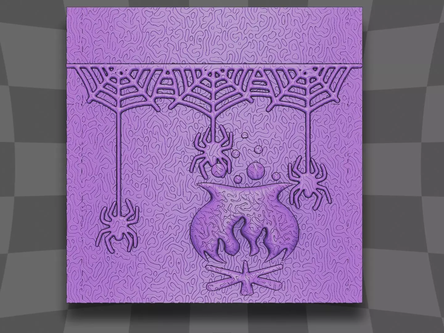 spiders witch for cnc 3D print model_0