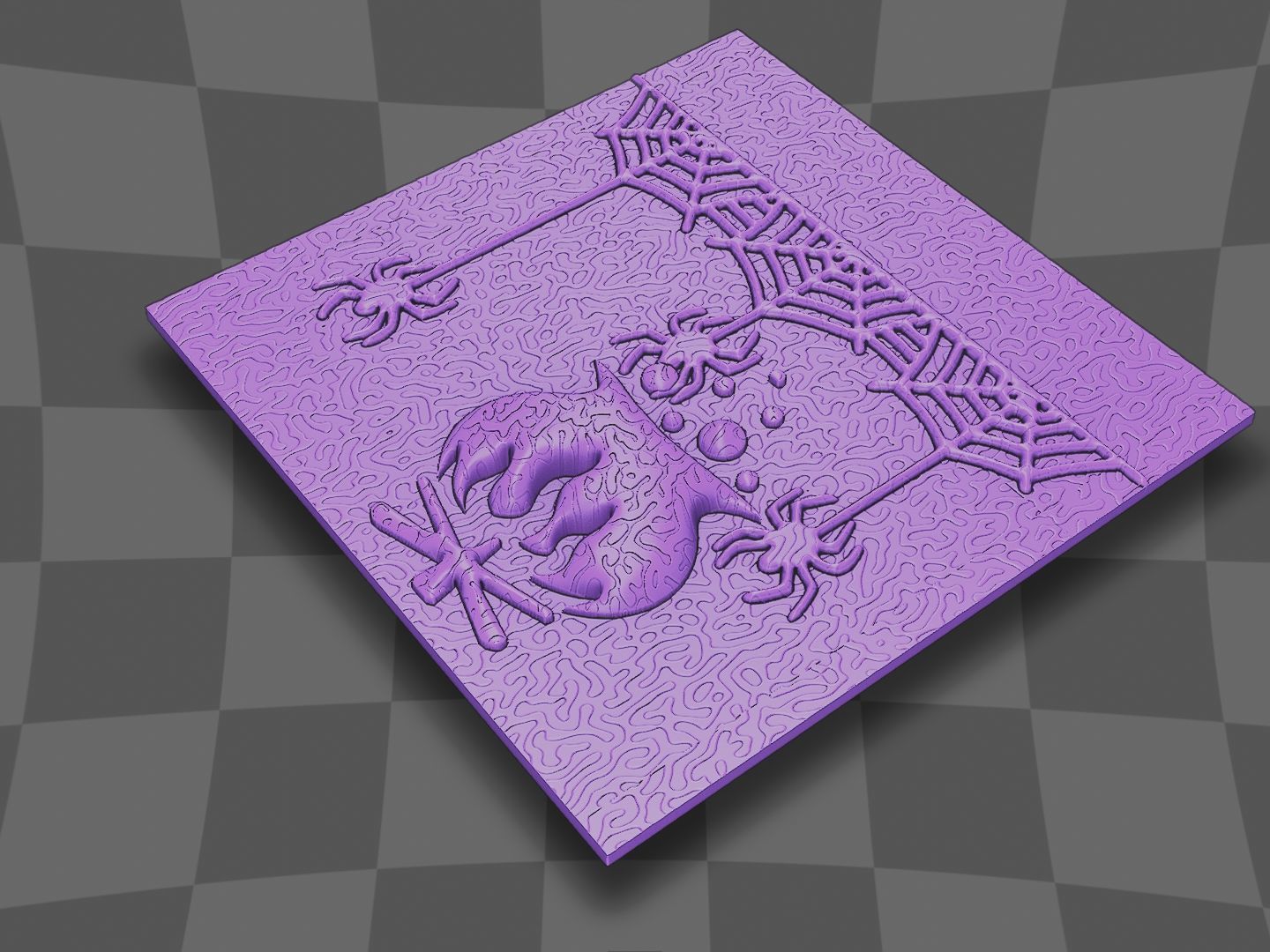 spiders witch for cnc 3D print model_2