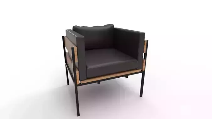 Living Room PU Leather Leisure Sofa Chair