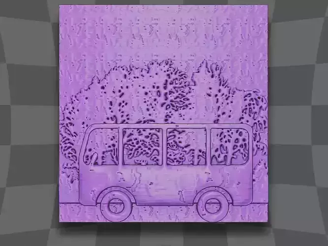 Bus running for CNC and 3D printing 3D print model