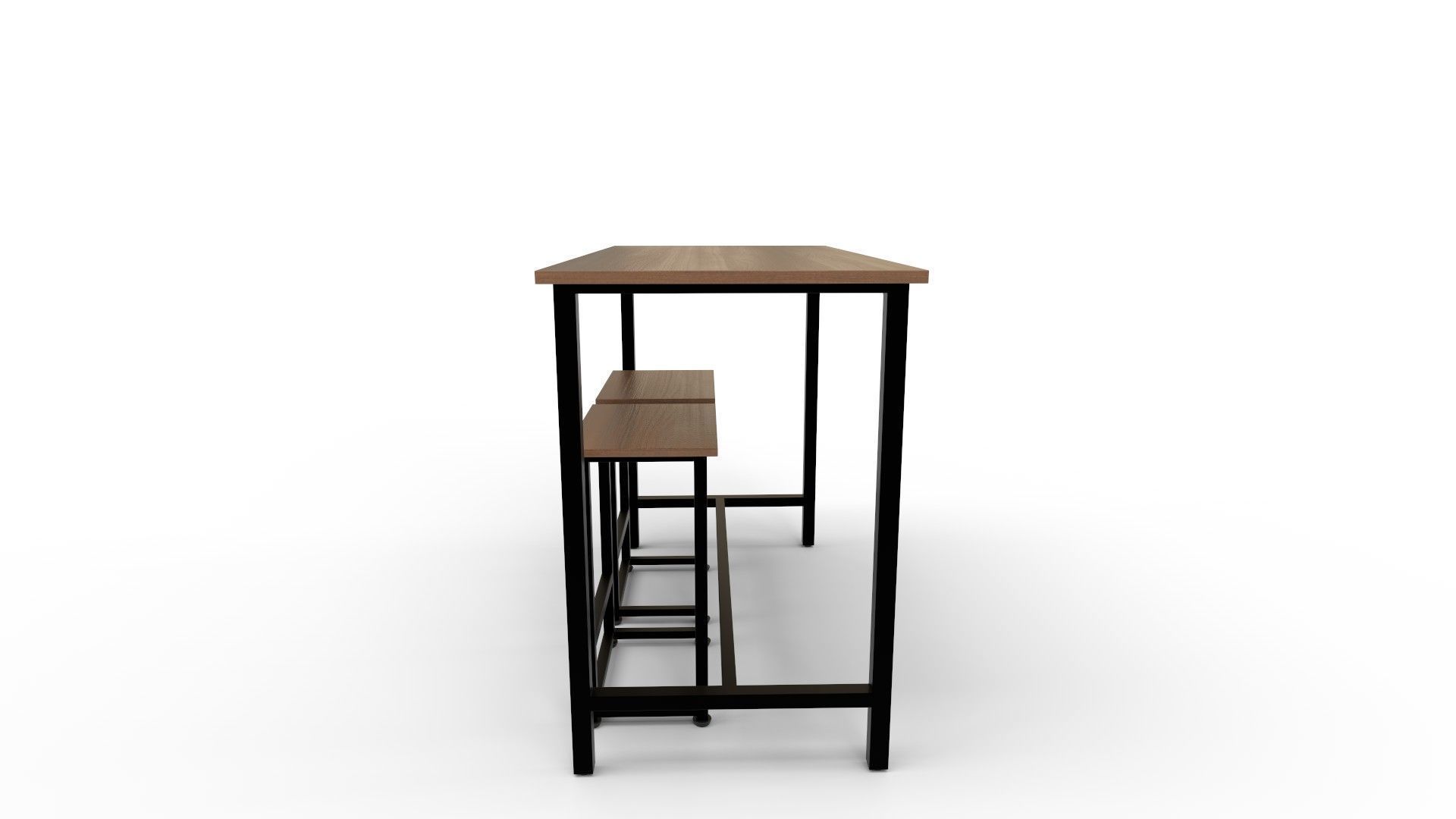 Baroda 2Person Counter Height Dining Set 3D model_3