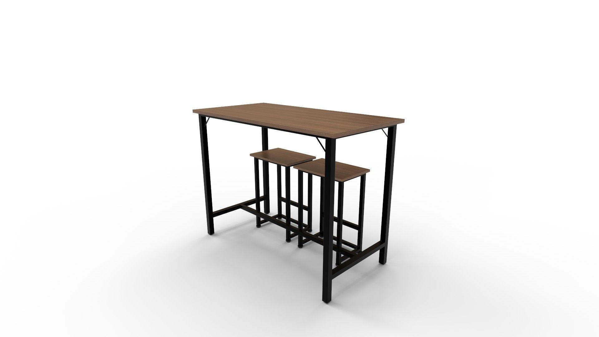 Baroda 2Person Counter Height Dining Set 3D model_5
