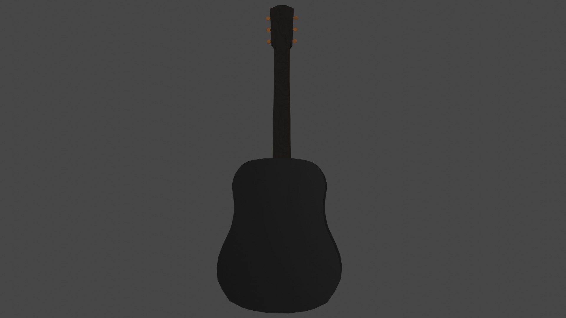 Classic Acoustic Guitar Asset Low-poly 3D model_8