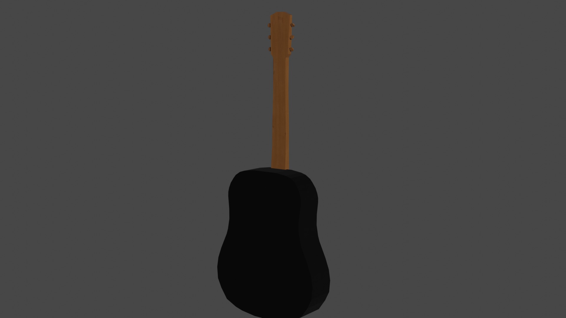Classic Acoustic Guitar Asset Low-poly 3D model_6