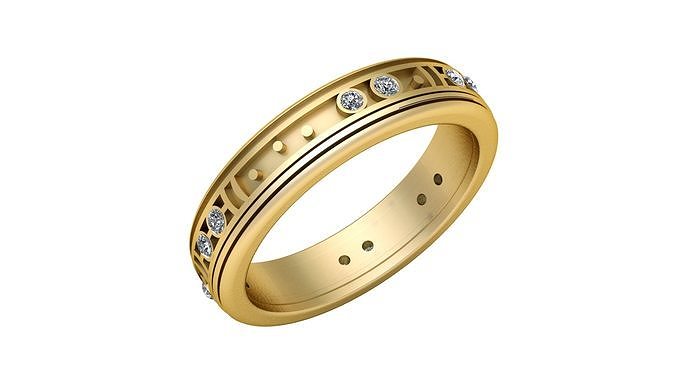 TURKISH RING 3D PRINTABLE MODEL  3D print model