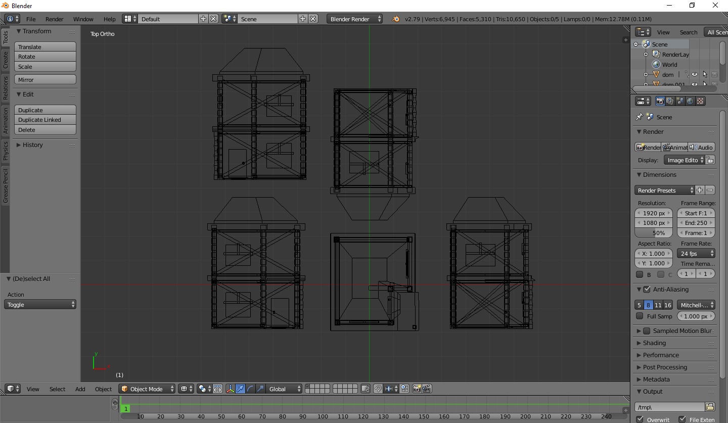 Haus low poly model free v1 Free low-poly 3D model_1