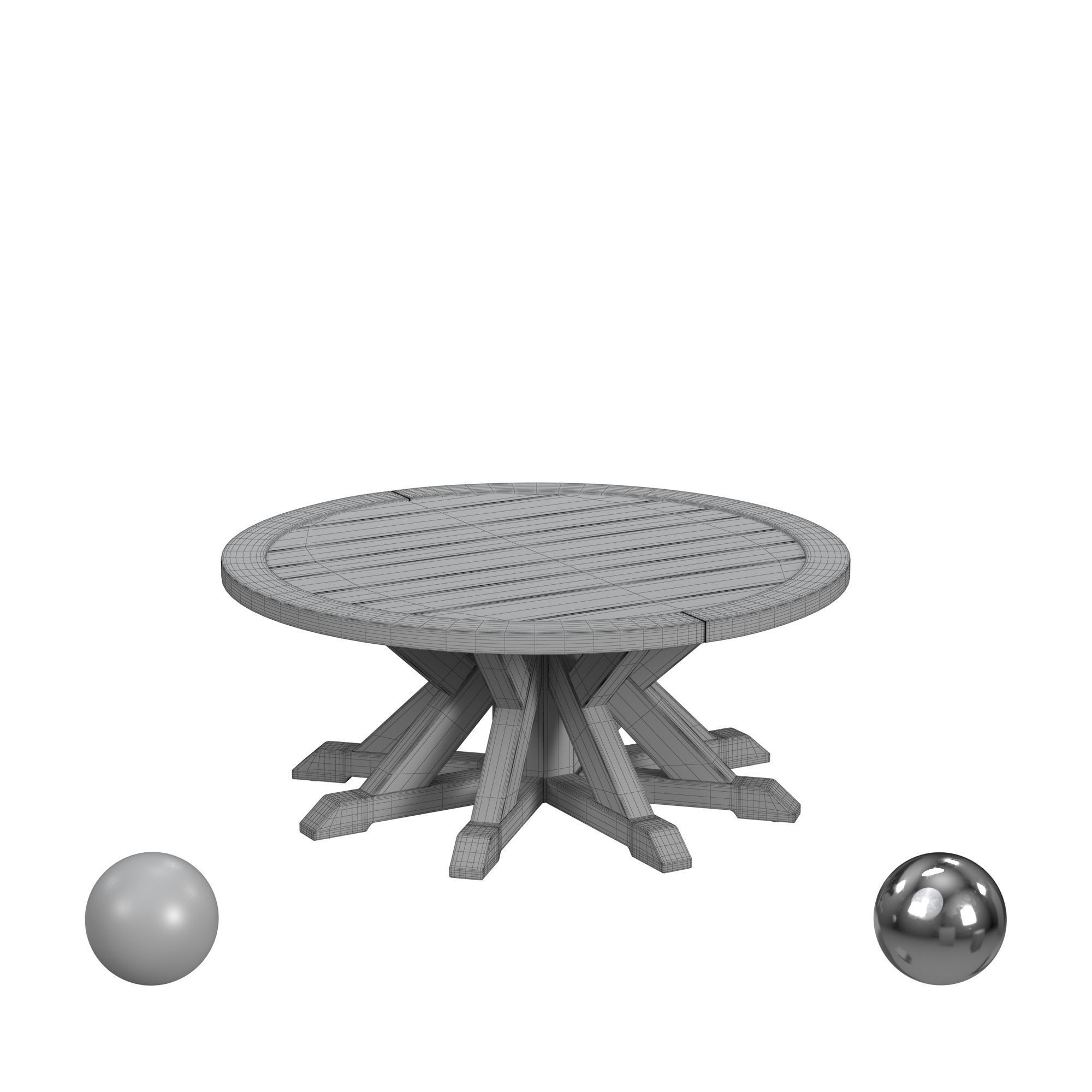 Crestview Hamilton Cocktail Table 3D model_3