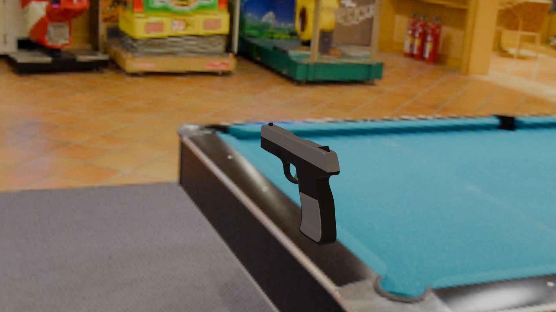 gun Low-poly 3D model_2