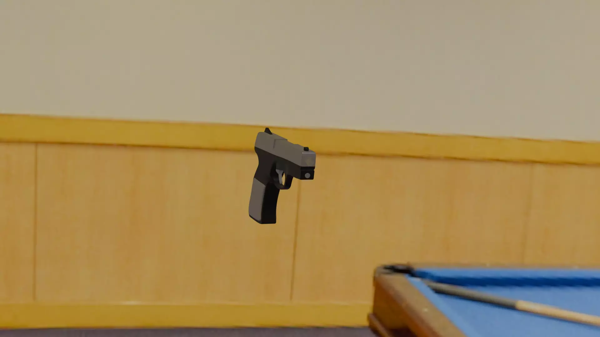 gun Low-poly 3D model_0
