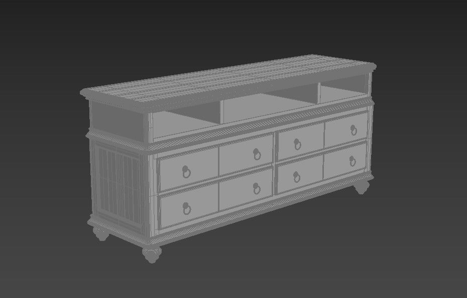 drawer 3D model_4