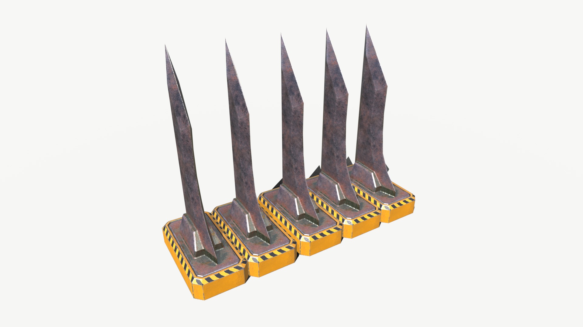 Spike Trap 2 Low-poly 3D model_13