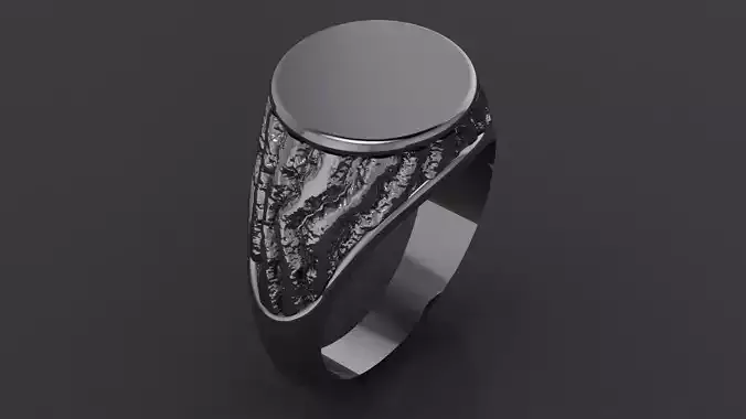 Men organic ring 3D print model