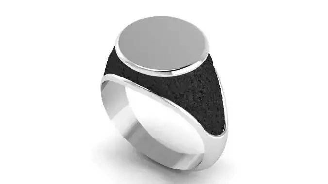 Men organic ring 3D print model
