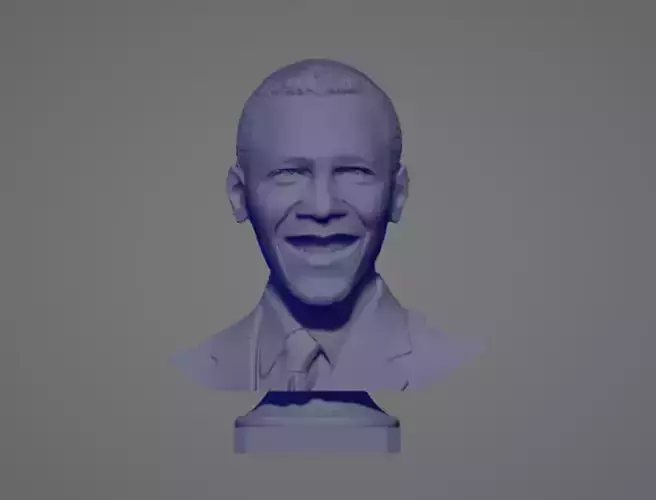 Barack Obama portrait statue 