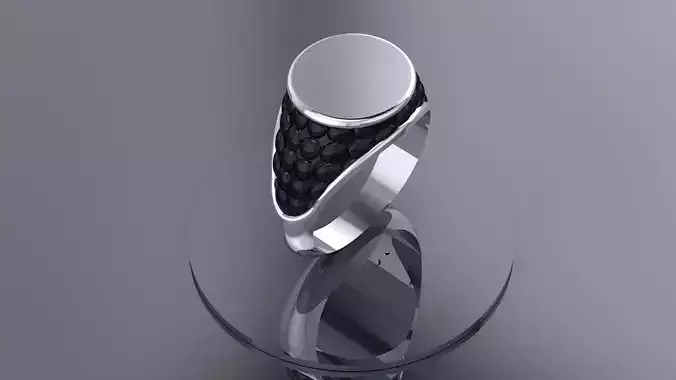 Men organic ring 3D print model