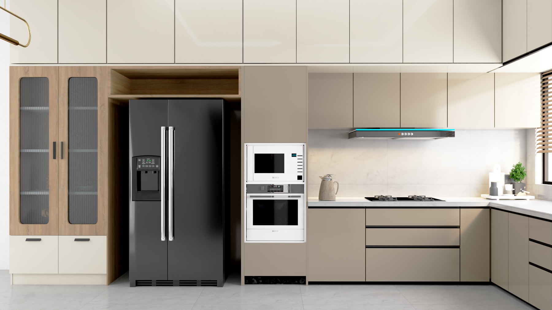 Modern Kitchen Free 3D model_1