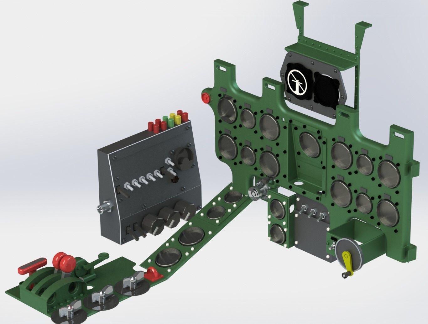 Mitsubishi A6M Zero Cockpit 3D print model_8